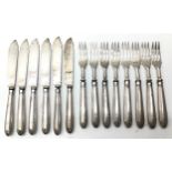 Collection of silver hall marked flatware