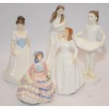 Collection of boxed Royal Doulton figurines to include HN3649 Hannah, HN4258 Embrace, HN3731