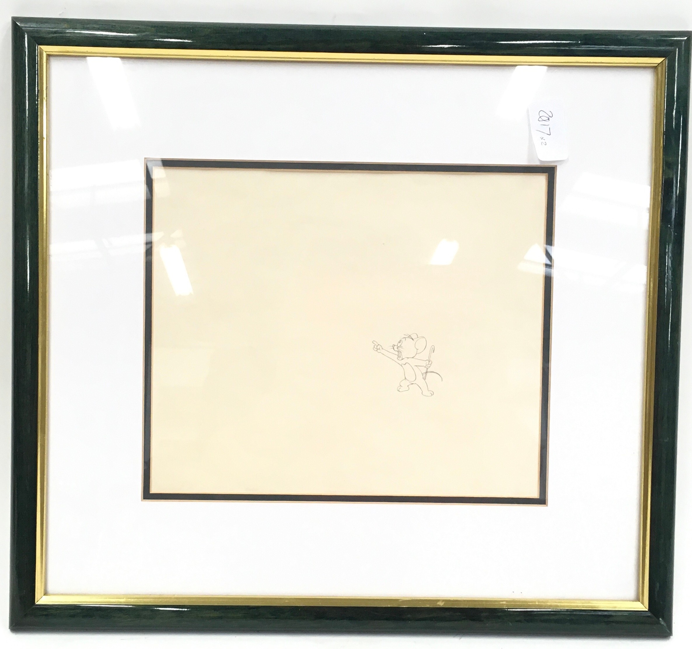 Pair of framed original Tom And Jerry animation art production cells / serigraphic cells. O/all - Image 3 of 3