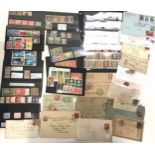 Collection of world stamps some on stock cards