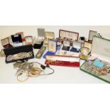 Large quantity of mostly boxed costume jewellery