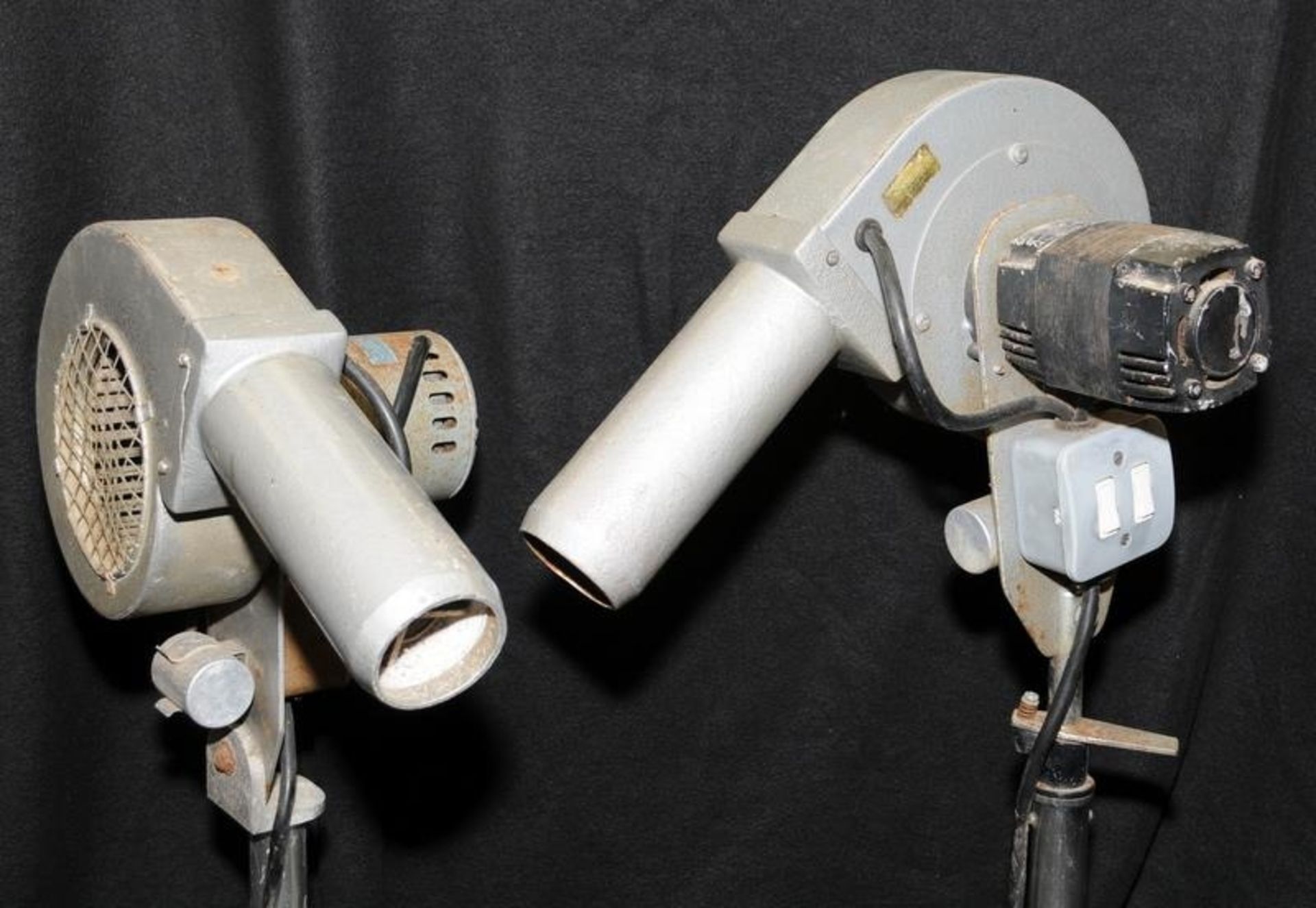 Pair of vintage freestanding Turbojet commercial hairdryers. Ideal upcycling project. Approx 65cm - Image 2 of 6