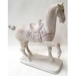 Large pottery horse sculpture by Austin Productions in association with the V&A Museum in the