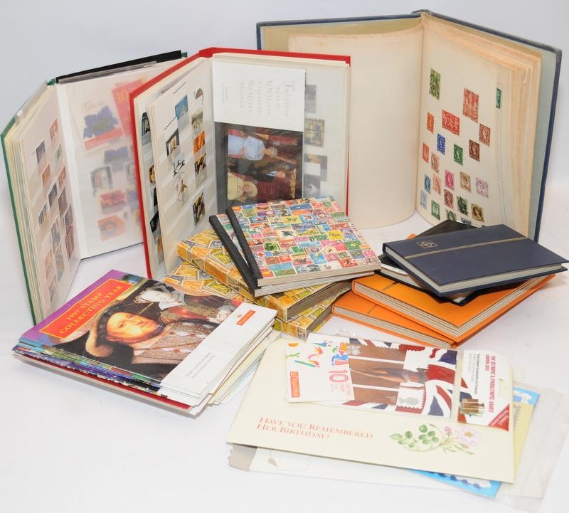 Extensive collection of mostly GB issue stamps contained within a number of stockbooks and albums.