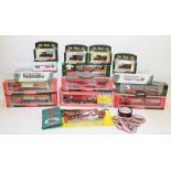 Collection of Eddie Stobart and Norbert Dentressangle boxed die cast vehicles plus other related