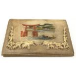 Ladies celluluid Elephant design clutch bag from Japan