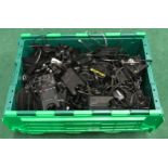 Very large box of Jabra headsets with power cables and leads untested.