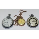 3 pocket watches Waltham, Smiths and Ingersol (C7)