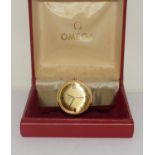 Omega automatic Seamaster gents wristwatch. 18ct gold case on a 14ct watch strap. Excellent order