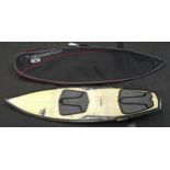 A Liquid Force CJ59 surfboard in carry case. (46)