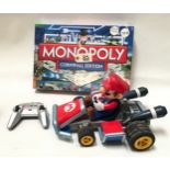 Monopoly Cornwall Edition, new and sealed together with a remote control Mario Kart with