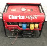 Clarke petrol generator - PG6500DVES. (157)