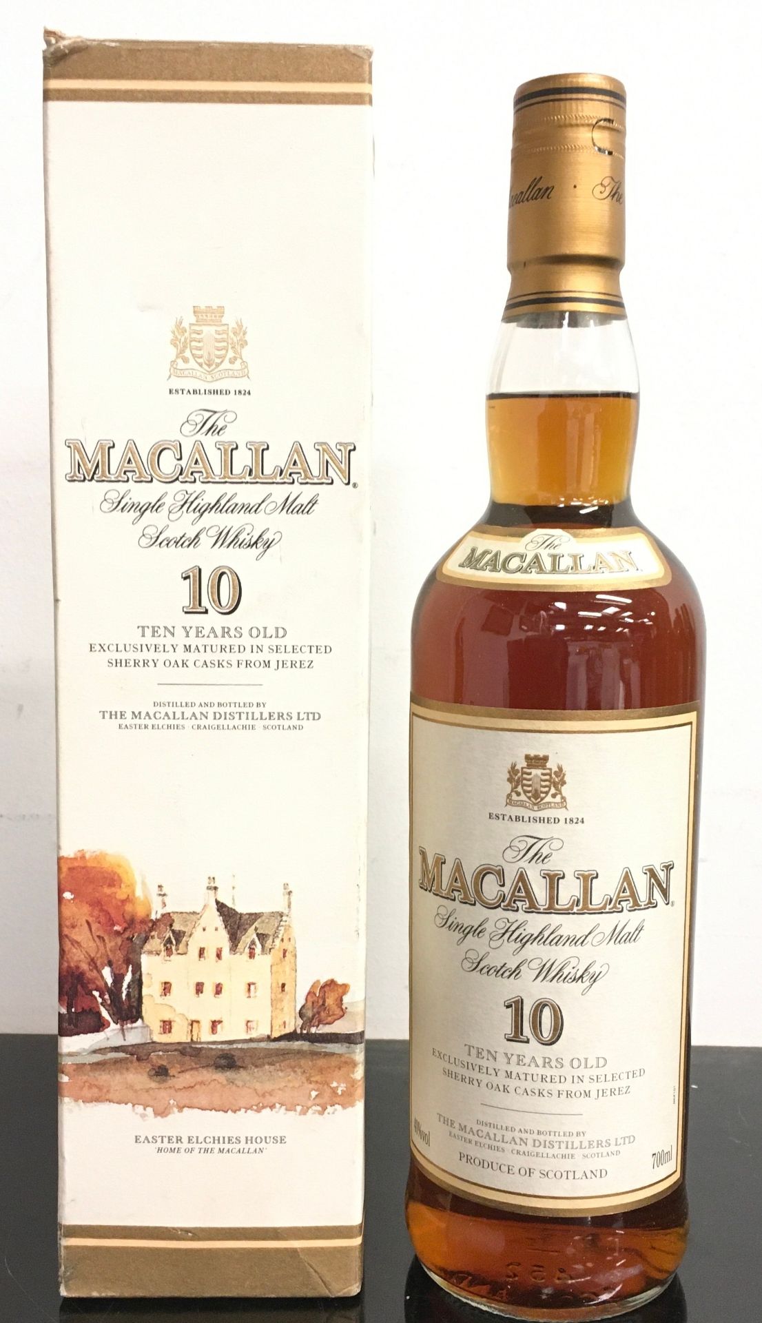 MACALLEN 10 years old Single Highland Malt Scotch Whiskey, 700ml - boxed.