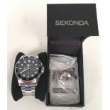 Sekonda Gents Boxed Wristwatch unworn with spare links.