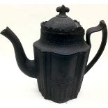 Wedgewood style coffee pot.