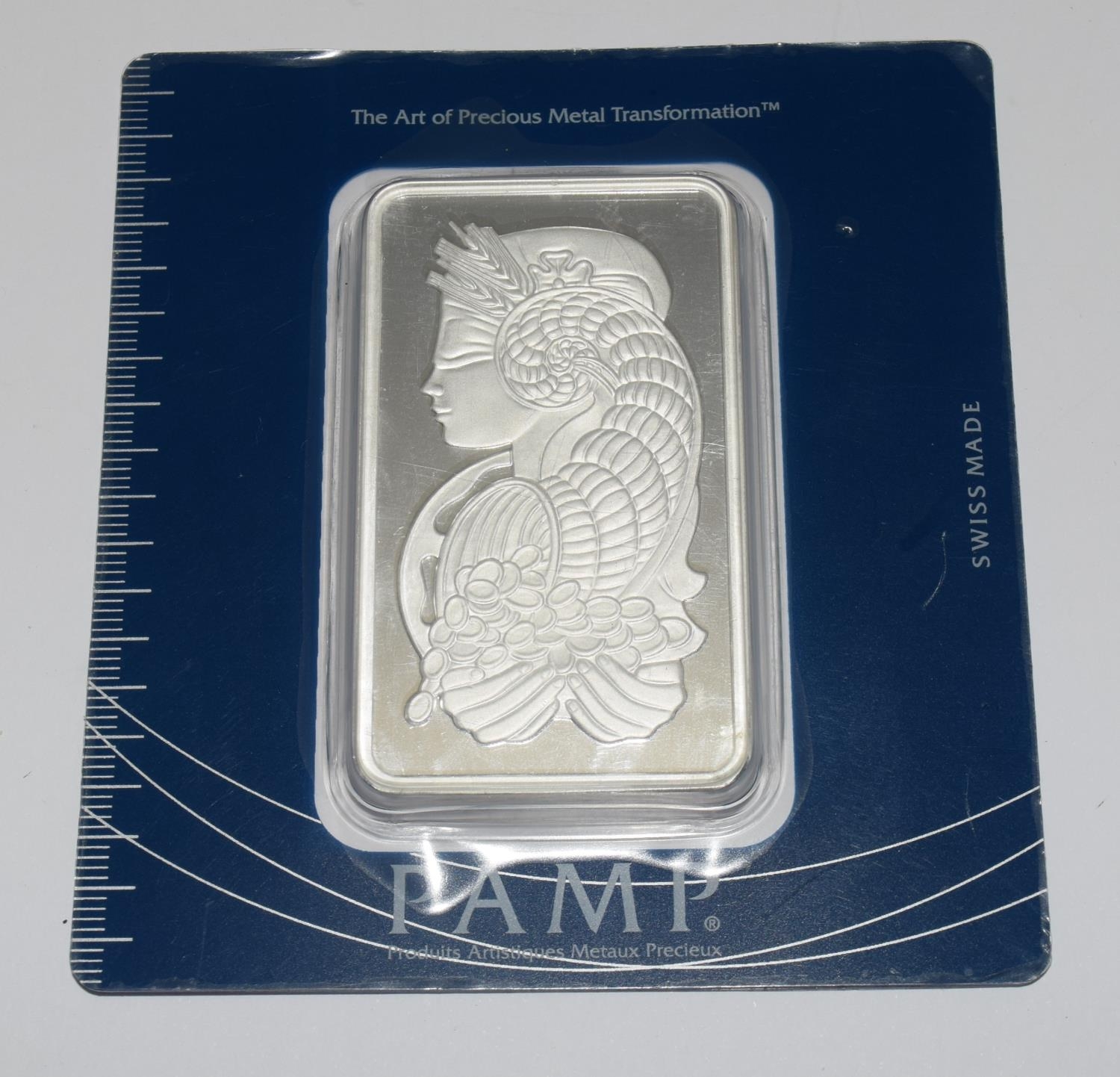 Silver 999.0 100g bar PAMP Swiss