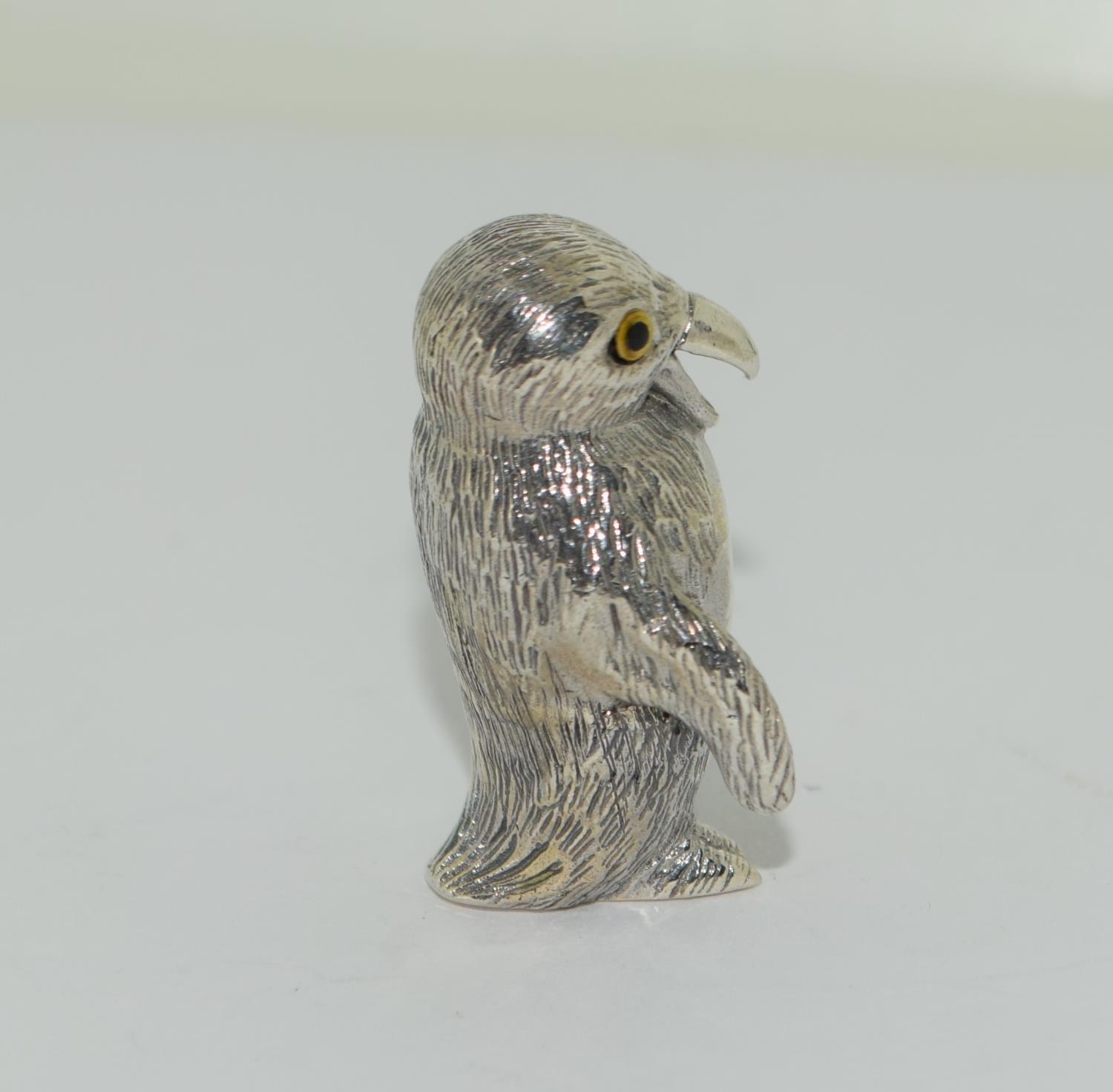 A Silver figure of a penguin. - Image 3 of 3