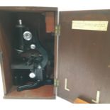 Quality vintage Watson & Sons 'Service' Metallurgical microscope with electrical illumination