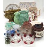 :arge collection of assorted ceramics and glassware to include Copeland Spode and Poole Pottery.