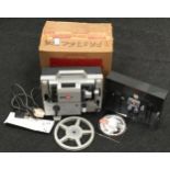 Eumig Mark 8 cine projector with power lead and original box.