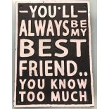 Best friend plaque (263)