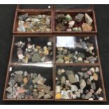 6 x trays of collectable Crystal rock samples