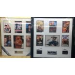 2 BEAUTIFULLY FRAMED FILM RELATED DISPLAYS. First we have a Mel Gibson celebration of film related