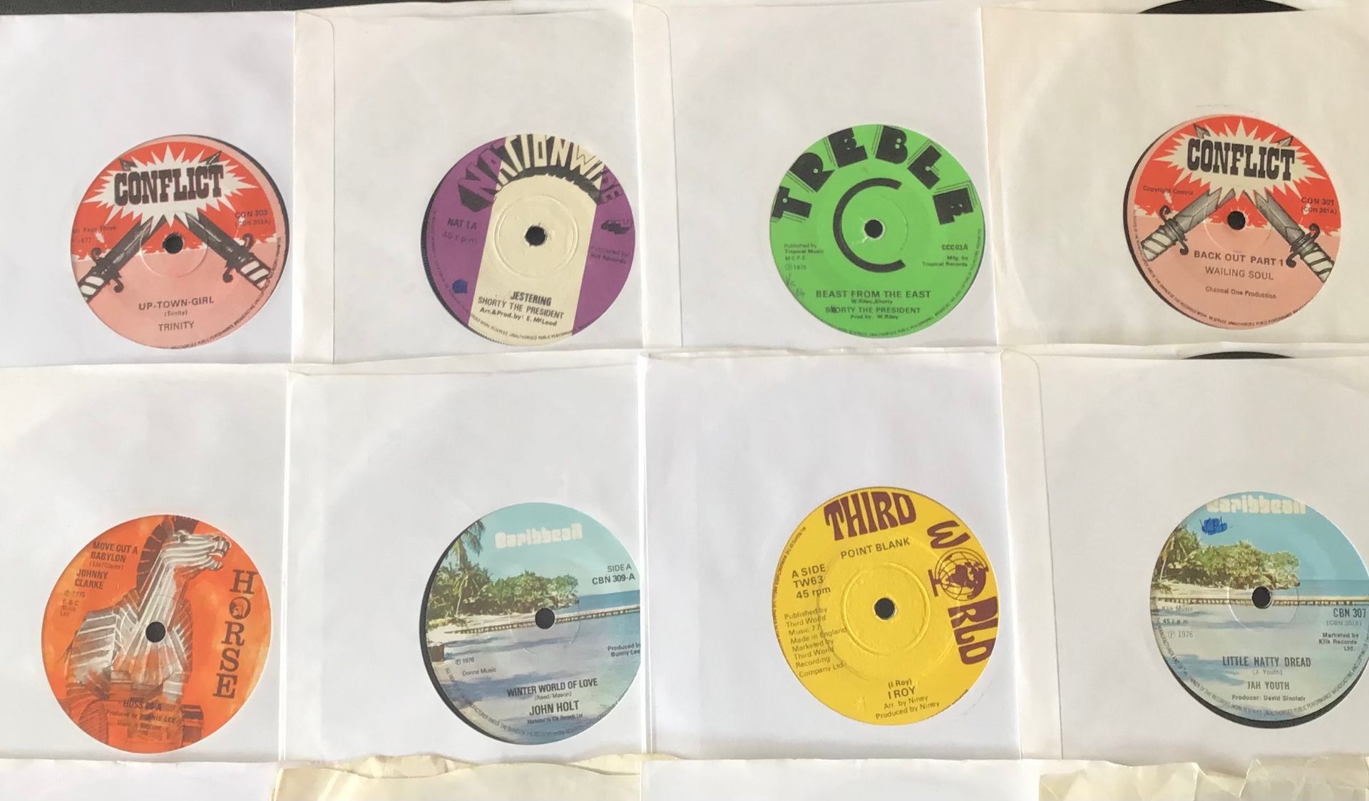 SELECTION OF VARIOUS REGGAE SINGLES. This lot includes artists - I Roy - Errol Dixon - Trinity - - Image 3 of 3
