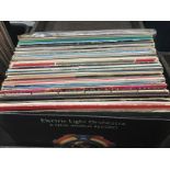 BOX OF VARIOUS POP RELATED RECORDS. To include ELO - Lionel Ritchie - Sting - Stylistics - Scott