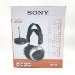 SONY MDR-RF800RK HEADPHONES. Rechargeable Wireless Headphone System found here complete with