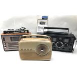 3 VINTAGE RADIOS. First we have a Bush radio from the sixties followed by a Selena B 215 and finally