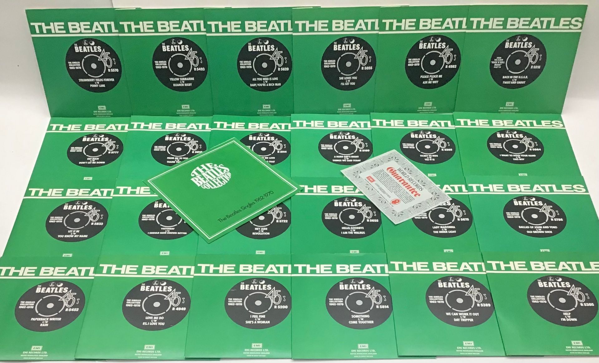 THE BEATLES COLLECTION SINGLES 1962-1970 (24 x 7" VINYL BOX SET). the box is generally nice and - Image 3 of 4