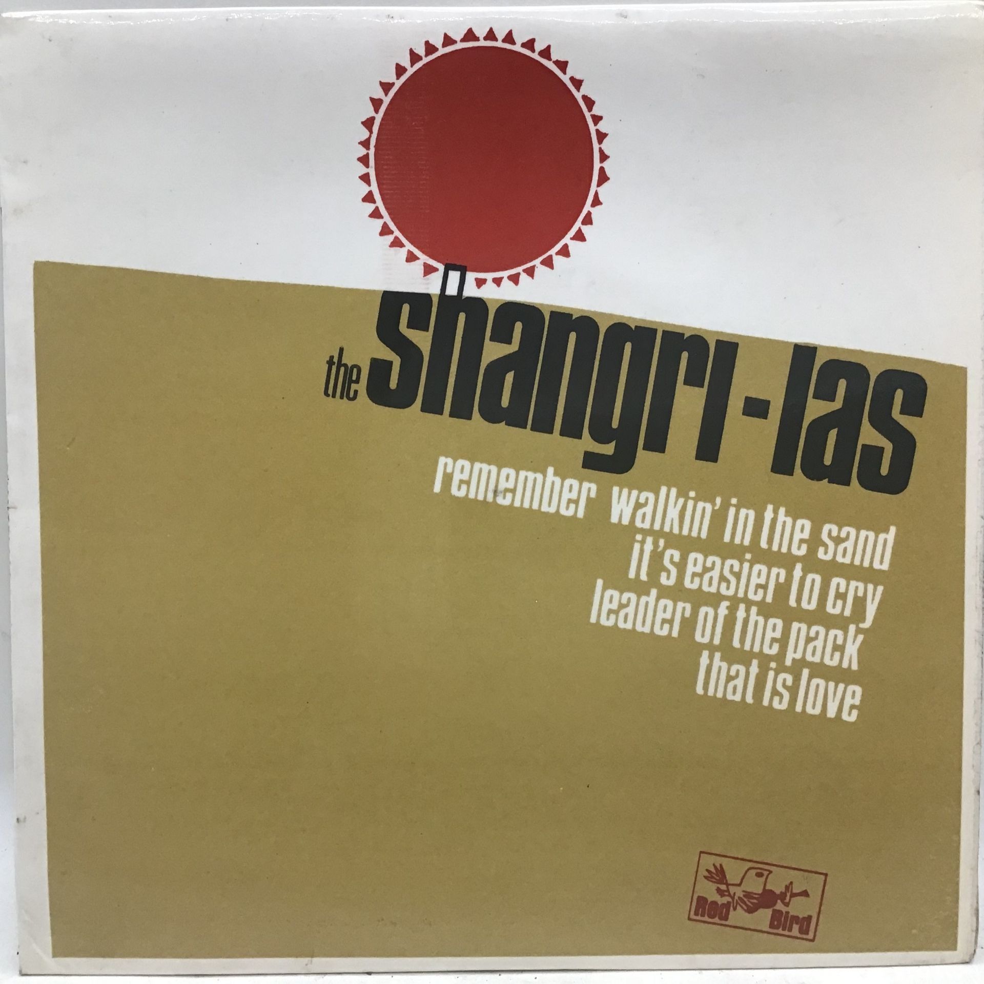 THE SHANGRI-LAS EP VINYL 45 RECORD. On the Auckland Pye Red Bird label and in VG+ condition.