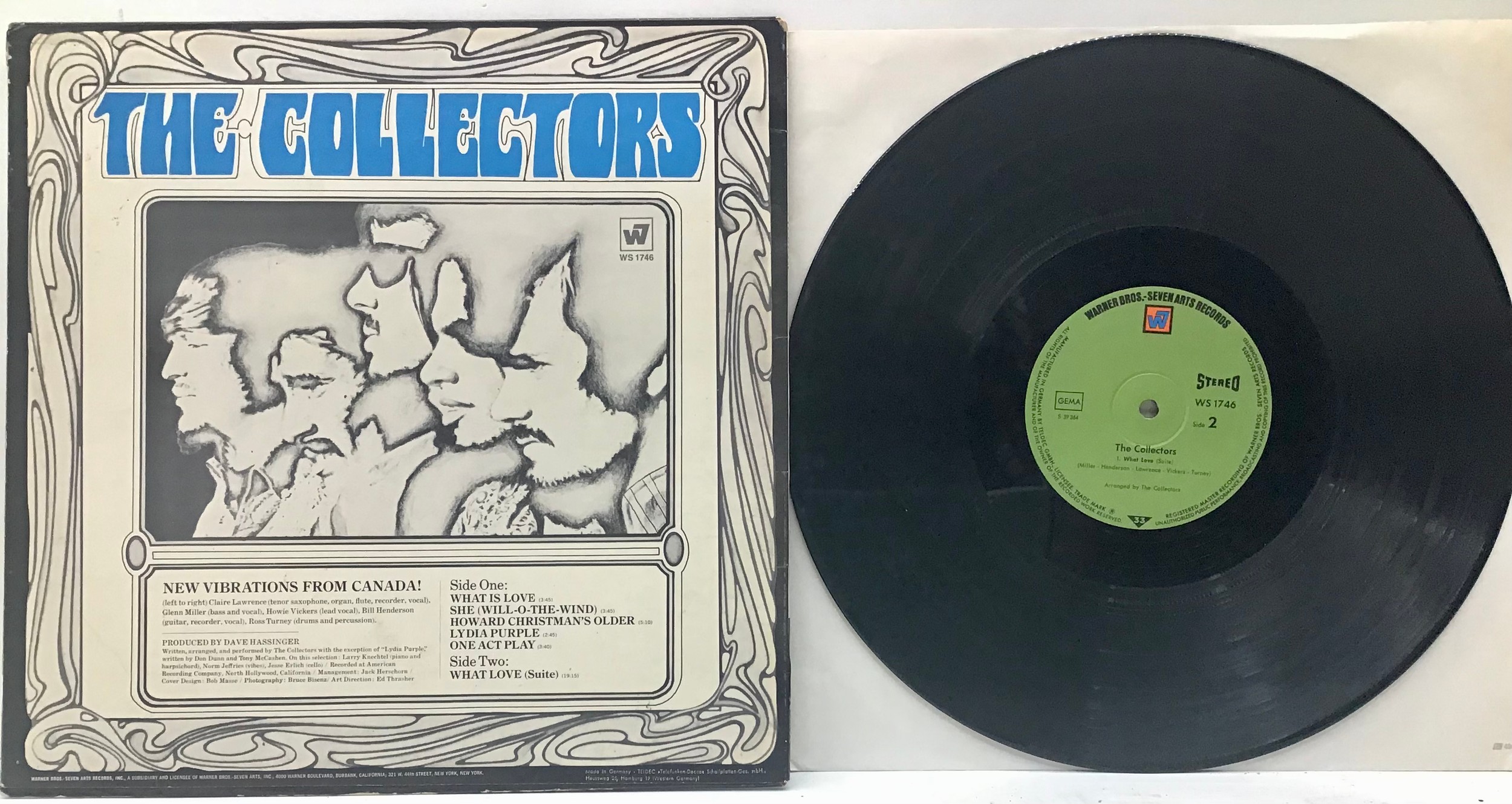 THE COLLECTORS SELF TITLED VINYL 33 RPM RECORD. A fantastic copy of this Canadian psych / acid - Image 2 of 2