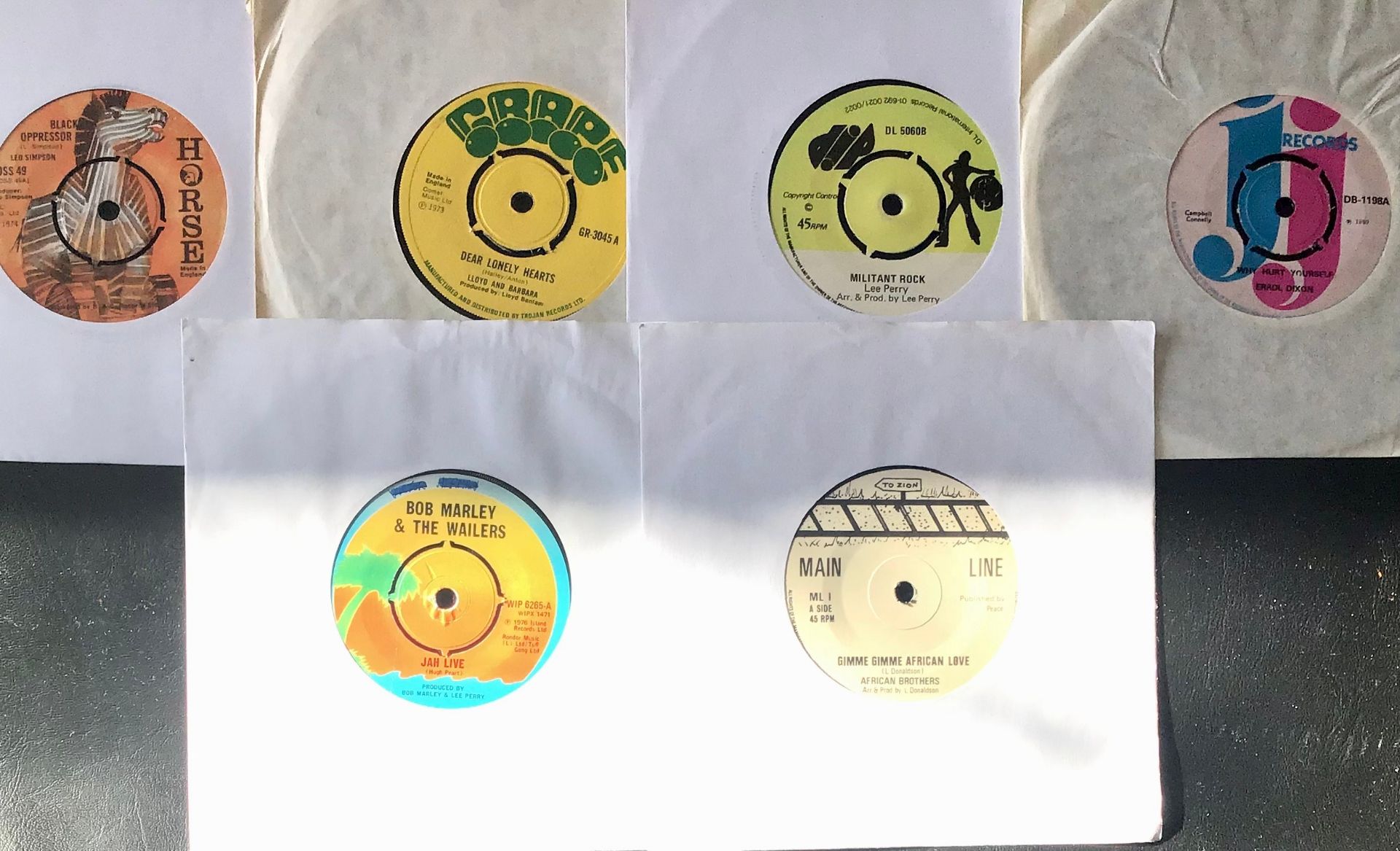 SELECTION OF VARIOUS REGGAE SINGLES. This lot includes artists - I Roy - Errol Dixon - Trinity - - Image 2 of 3