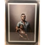 MORRISSEY WITH BABY POSTER. From the album cover ‘Years Of Refusal’ this framed poster measures 57 x