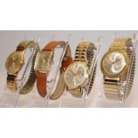 Collection of four vintage gents manual wind watches to include Services, Ross, Rotary and