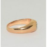 A good 18ct yellow gold gents single stone ring of 1.15cts. Size V