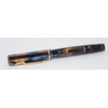 Swan SM2/57 bronze blue and black marble fountain pen in near mint condition. Purchased from