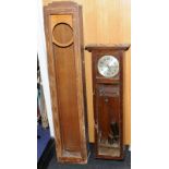 Simplex timekeeping regulator master wall clock c/w slave clock carcass only. O/all height of master