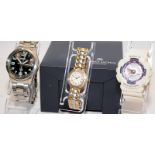 Collection of watches to include a Seiko Solar gents watch ref V158-0bc0, a Casio Baby-G with