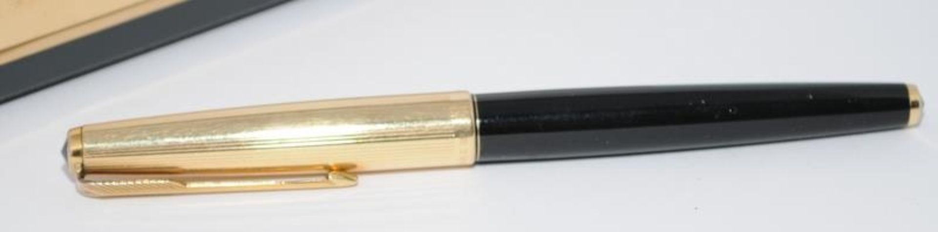 Three vintage Parker 61 fountain pens to include a Series 1 with black body and red/yellow gold - Image 3 of 9