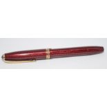 Conway Stewart '47 Speedy Phil with red herringbone body c/w Conway Stewart No.5 14ct nib. Ref