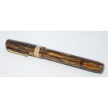 Swan Visofil V271/64 brown marble fountain pen c/w Swan No.2 14ct nib. Ref.CMK370