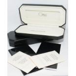 Two genuine Omas 360 pen boxes complete with certificates and user guides