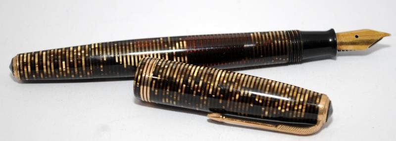 1930's Parker twin tassie set in double jewel gold, includes propelling pencil and P Vacumatic - Image 5 of 6