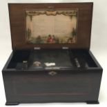 19th century Swiss Musical box with a 20 air cylinder