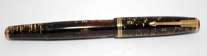 1930's Parker twin tassie set in double jewel gold, includes propelling pencil and P Vacumatic - Image 4 of 6