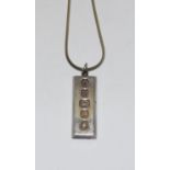 Silver Ingot and chain