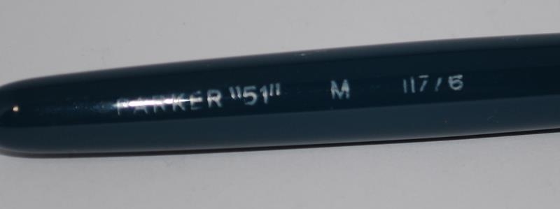 Rare Parker 51 teal and rolled gold Aeromatic, boxed. Later model, chalk marks, near mint example. - Image 3 of 5